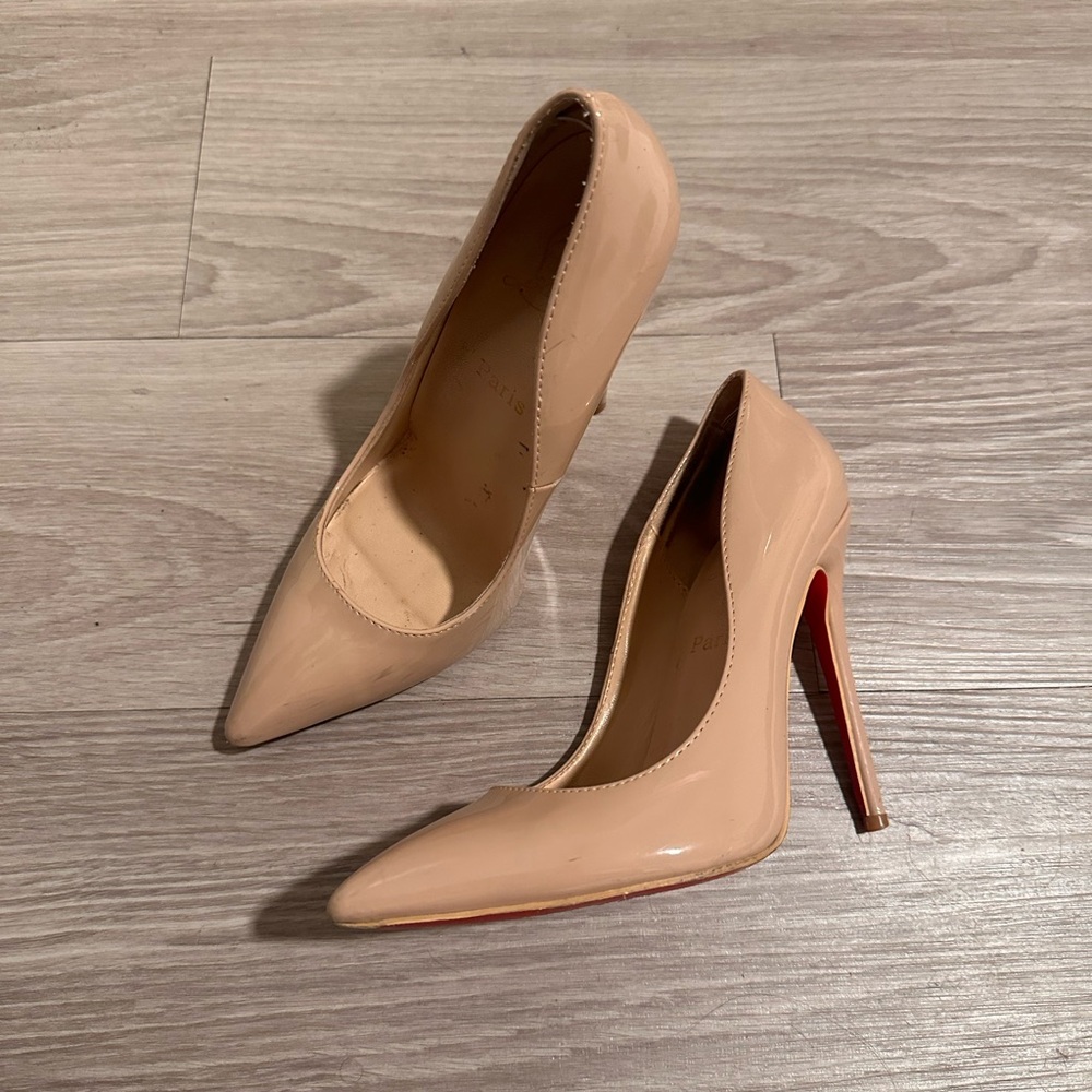 Nude Pointed Toe Heels